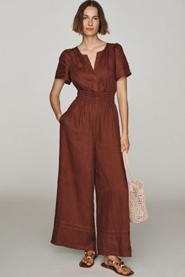 Somerset Linen Wide-Leg Jumpsuit