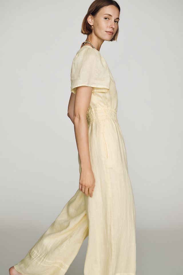 Somerset Linen Wide-Leg Jumpsuit #1