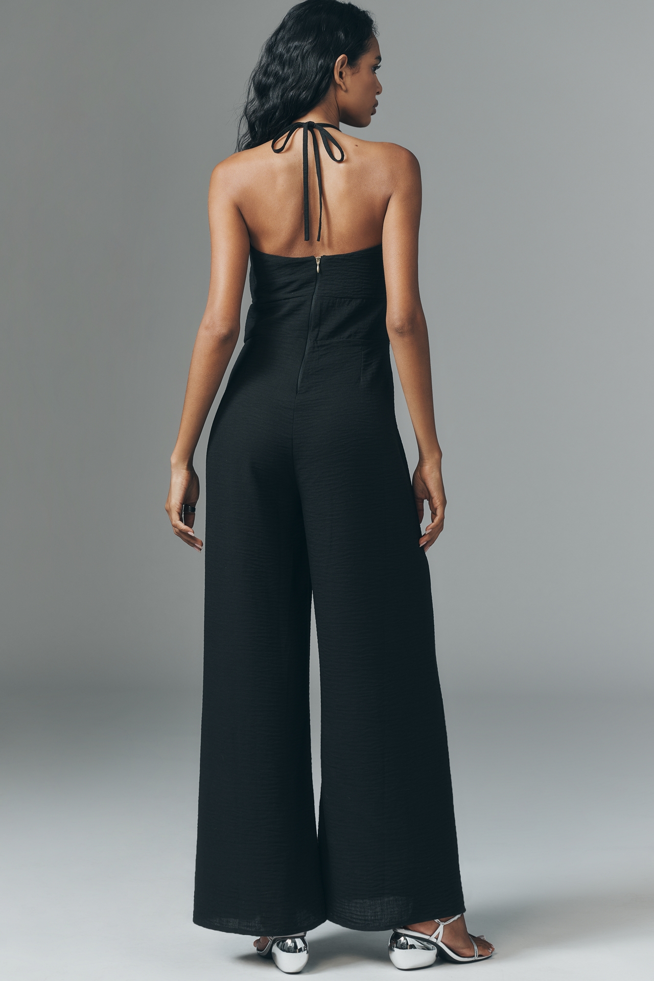 Especia Linen Halter Jumpsuit