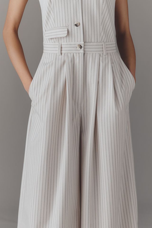 Avery Wide-Leg Pleated Jumpsuit by Maeve #1