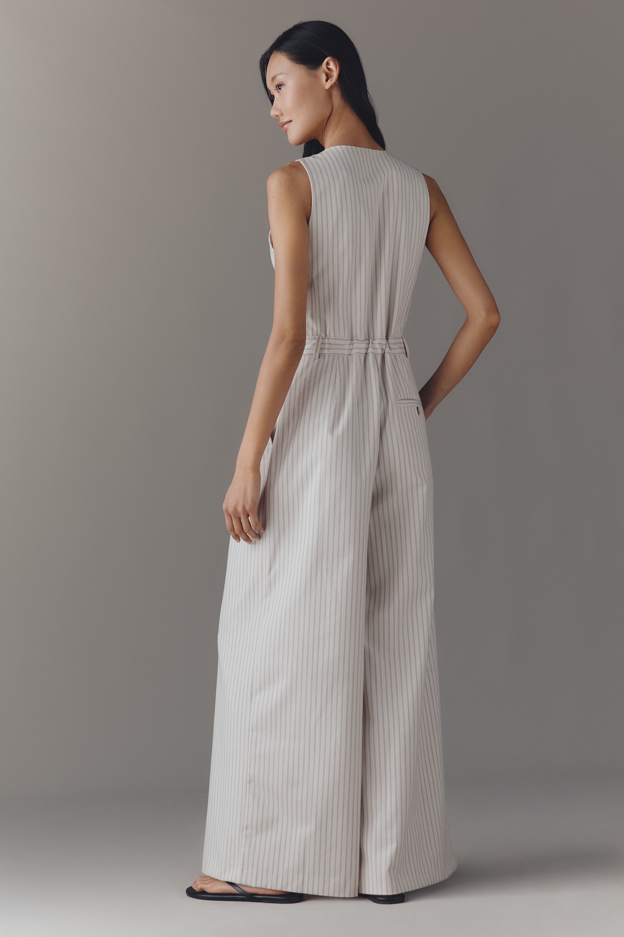 The Avery Wide-Leg Pleated Jumpsuit by Maeve