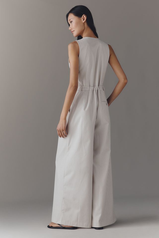 Avery Wide-Leg Pleated Jumpsuit by Maeve #3