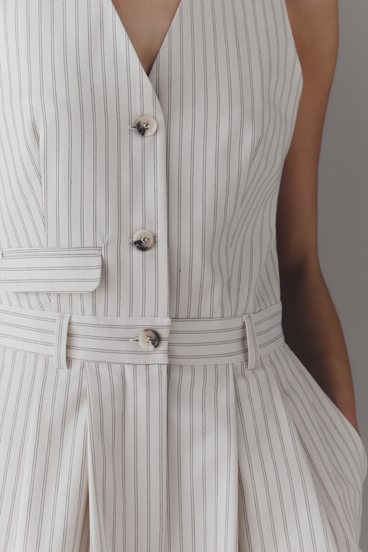 The Avery Wide-Leg Pleated Jumpsuit by Maeve