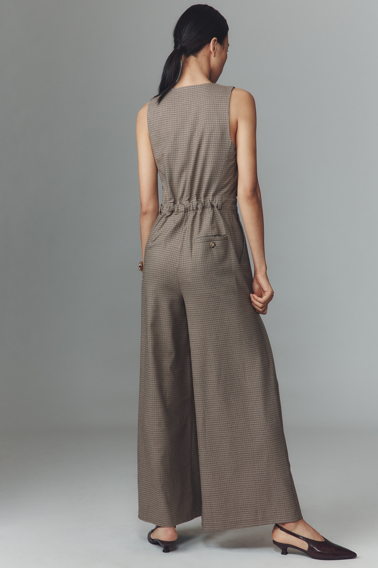 The Avery Wide-Leg Pleated Jumpsuit by Maeve
