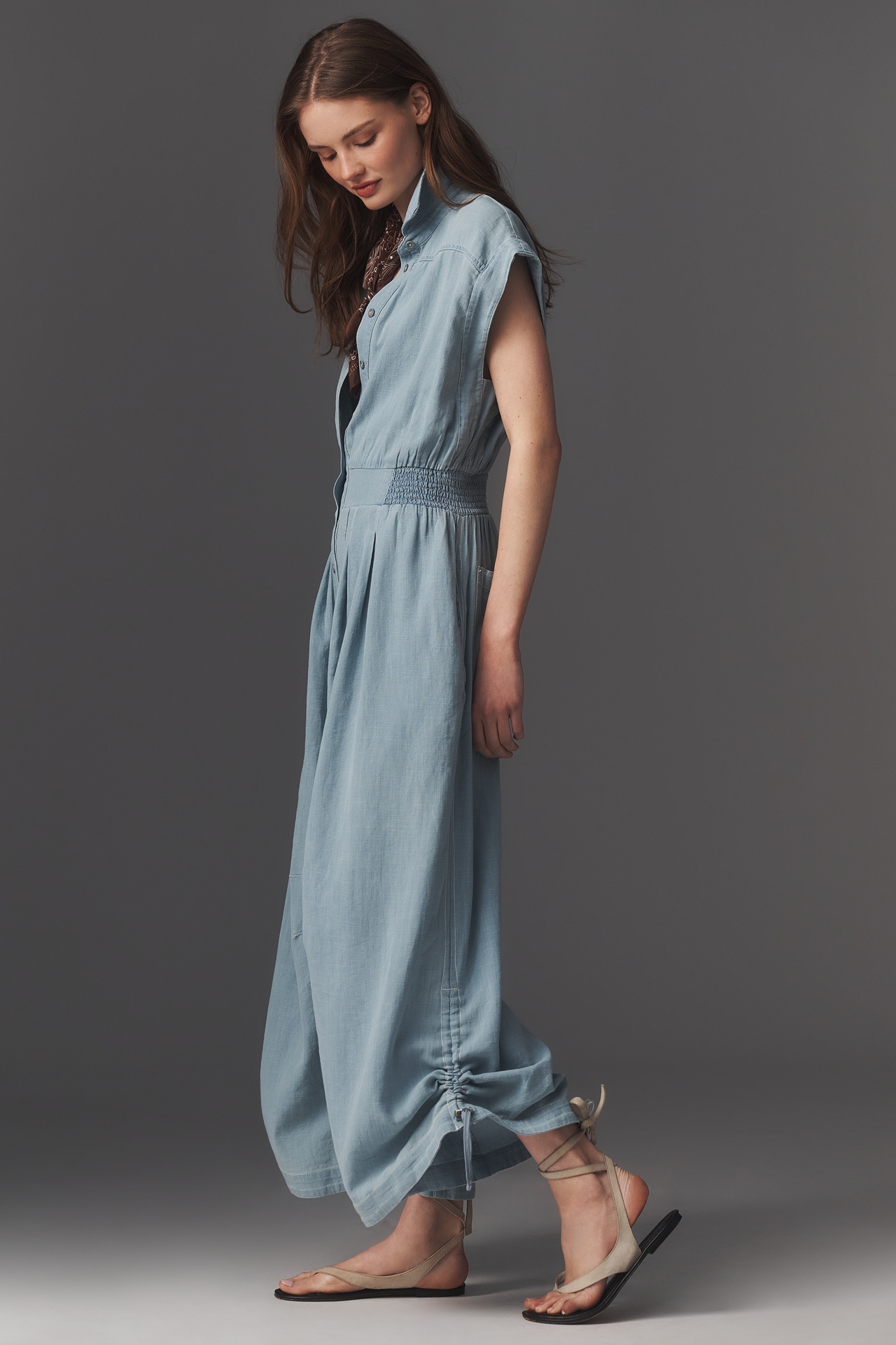 100% Cotton Wide Leg Jumpsuit