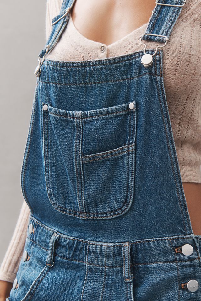 The Adi Denim Flare Overalls by Pilcro #2