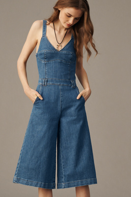 Pilcro Culotte Denim Jumpsuit