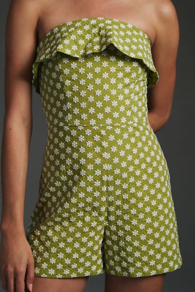 Corey Lynn Calter Embroidered Floral Romper #2