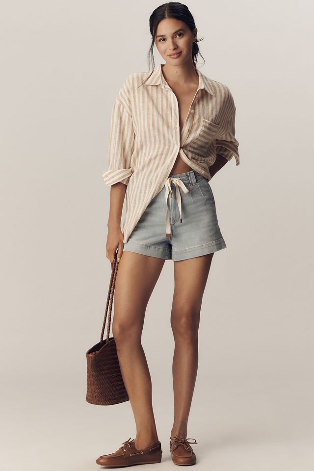 Joe's Jeans Addison Tie-Front Denim Shorts #3