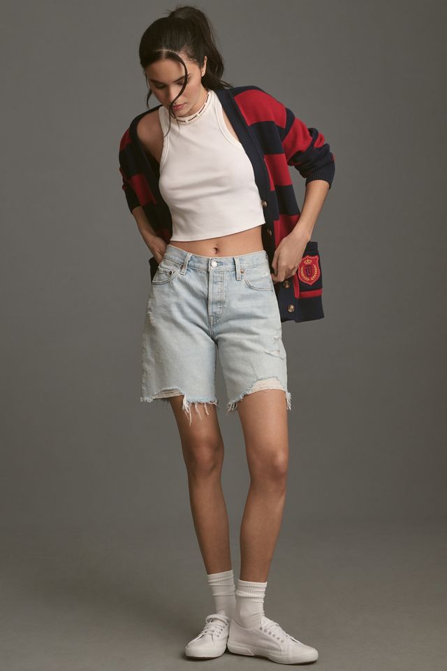 Levi's 501 Mid-Thigh Denim Shorts #4