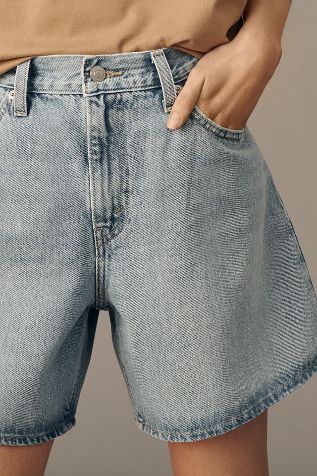 Levi's 100% Cotton High-Rise Baggy Shorts #1