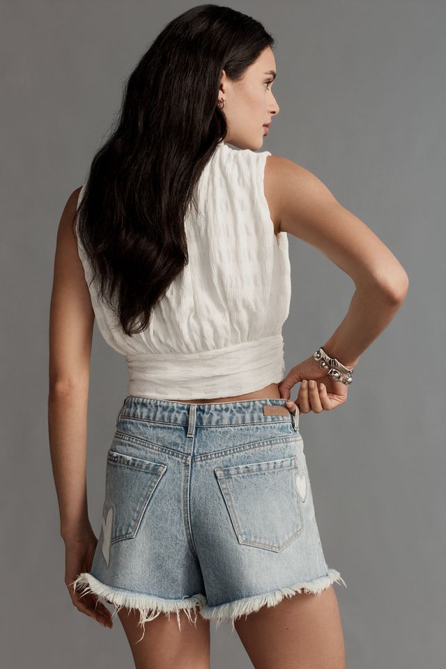 BLANKNYC The Reeve From the Heart Denim Shorts #4