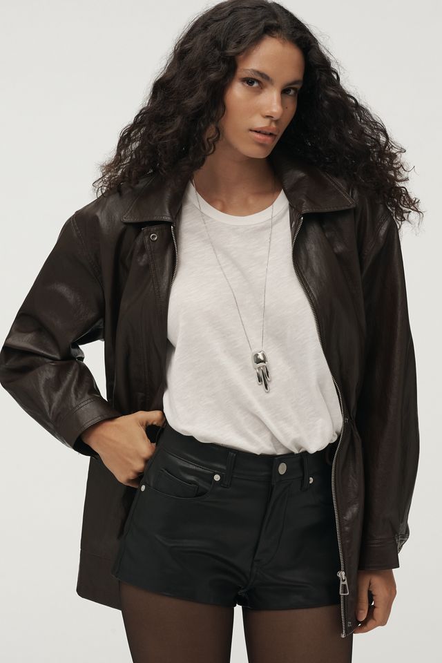 Bl-nk Rock Star Faux-Leather Shorts #2
