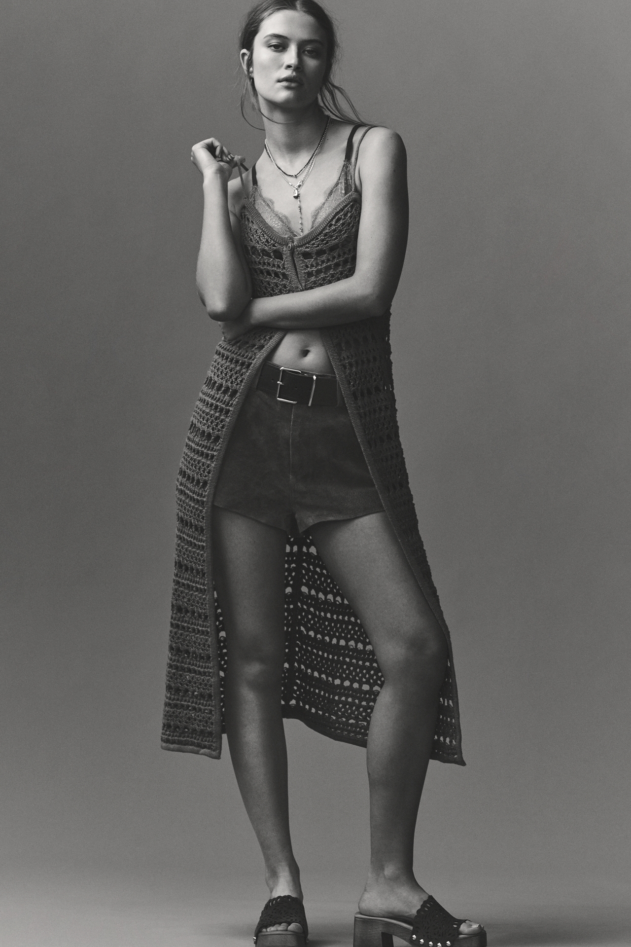 BLANKNYC Fortune Cookie Suede Shorts