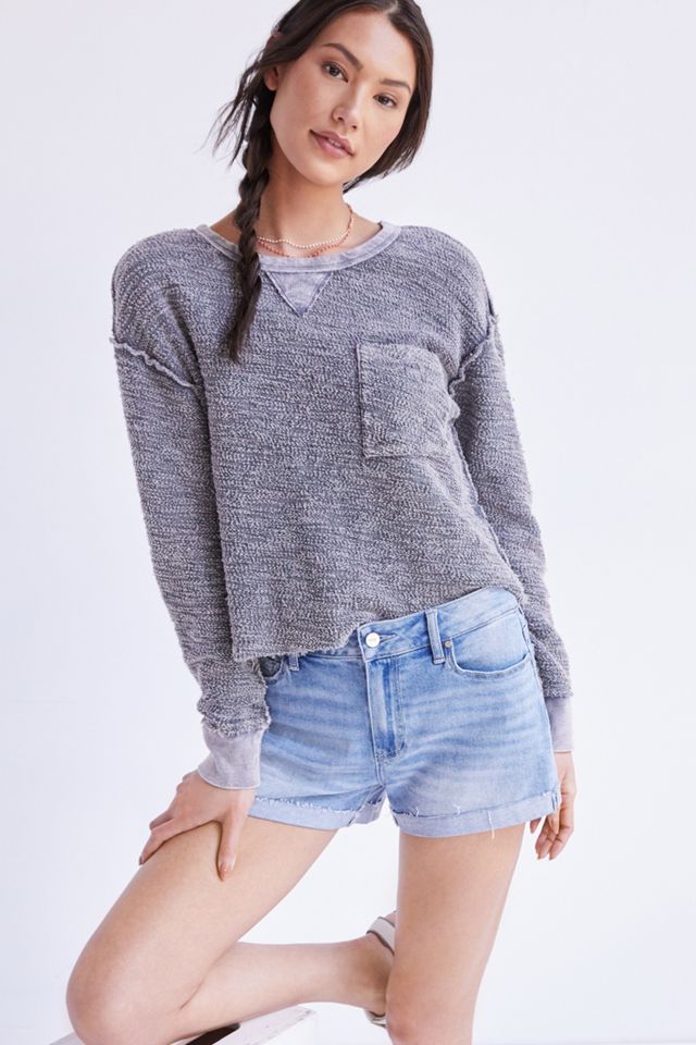 Paige High-Rise Denim Shorts #1