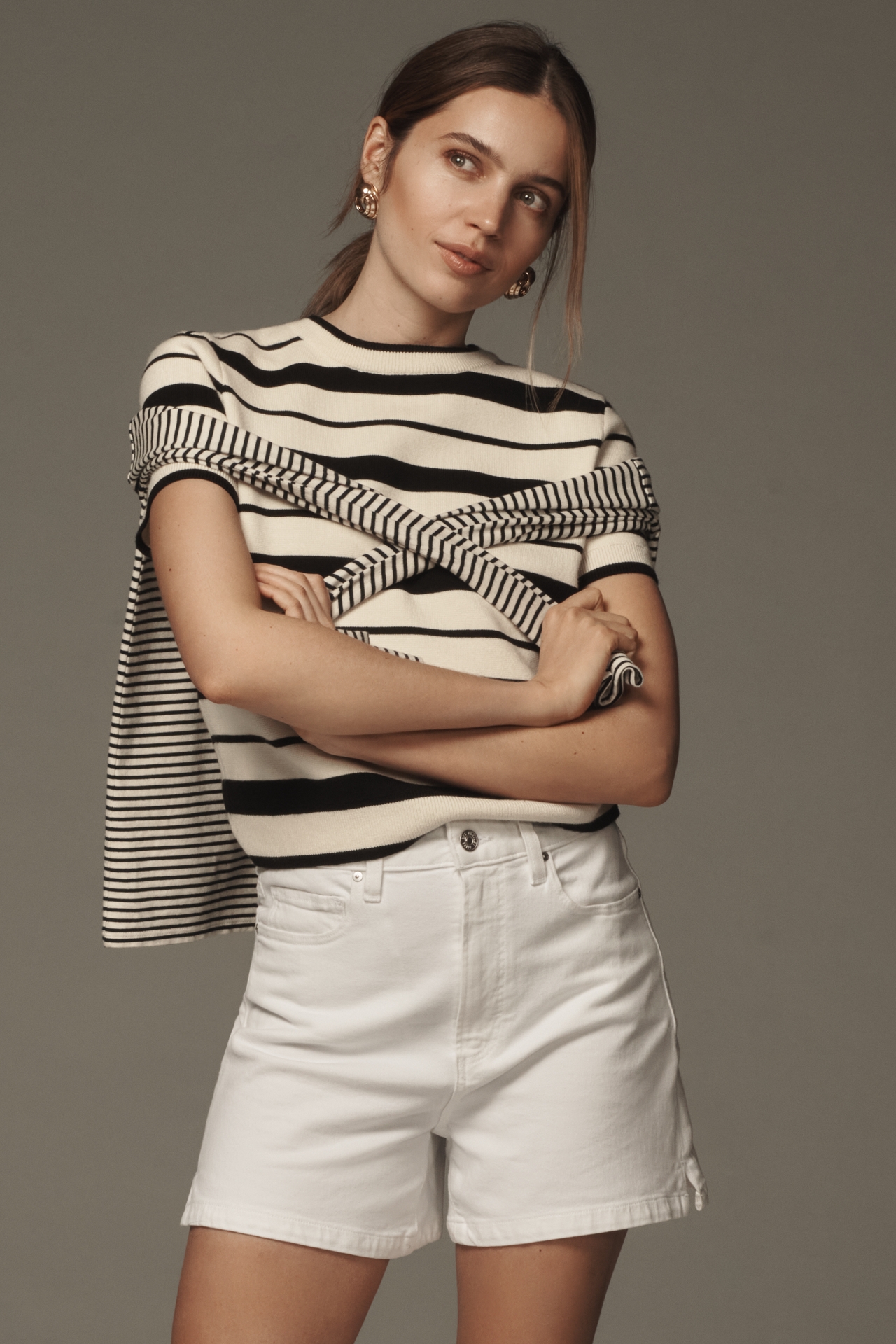 PAIGE Dani High-Rise Denim Shorts