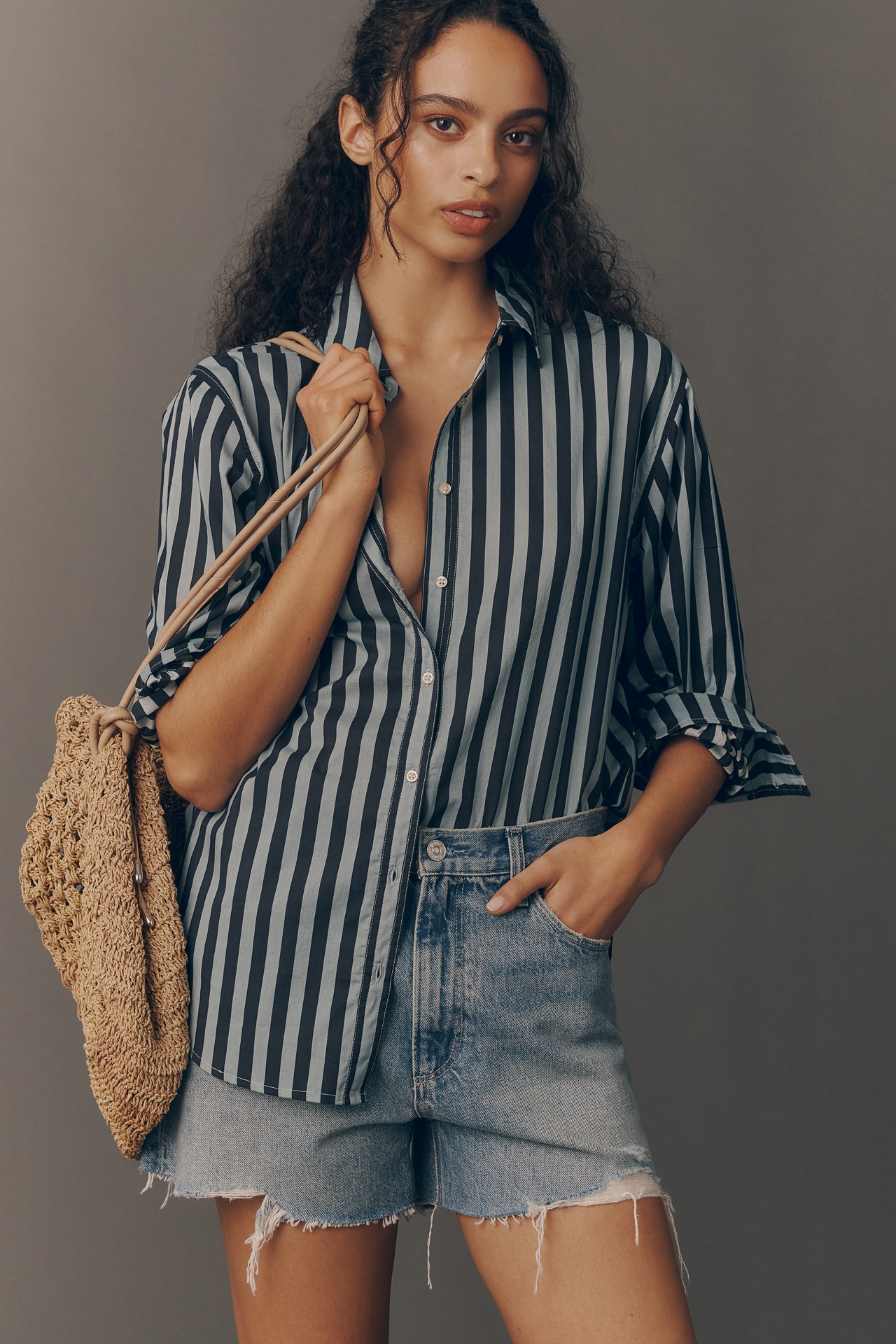 PAIGE Archie Denim Shorts