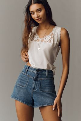Reformation Lilu Lace Tank Top | Anthropologie