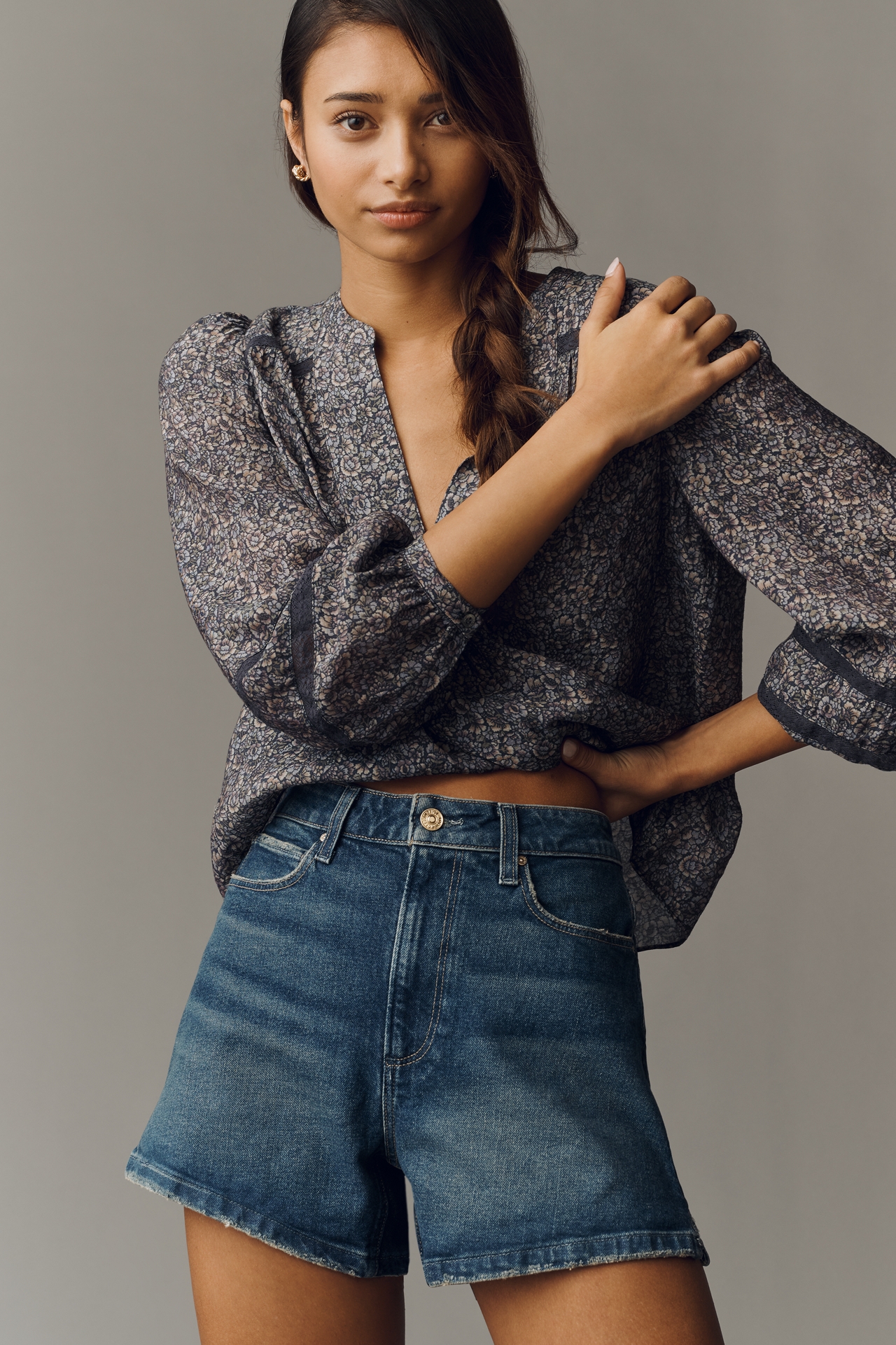 PAIGE Dani Denim Shorts