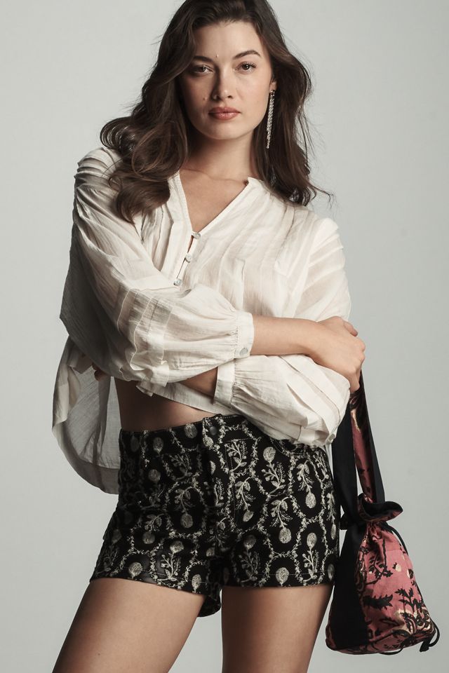 Anna Sui Sleeping Beauty Embroidered Shorts #2