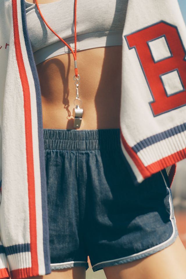 Wrangler Mid-Rise Piped Dolphin Shorts #1