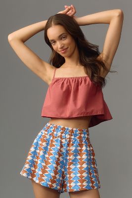 Shop The Somerset Collection By Anthropologie The Somerset Shorts: Linen Edition In Multicolor