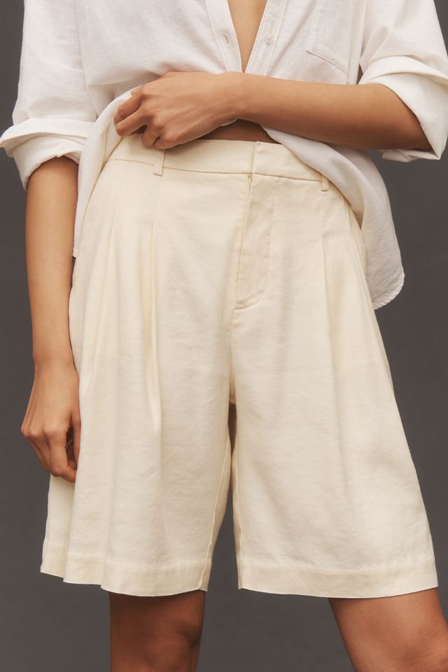 The Avery Pleated Trouser Shorts by Maeve #1