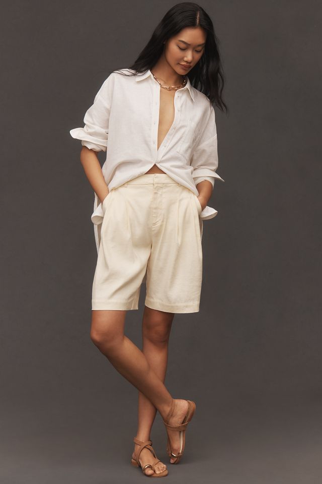 The Avery Pleated Trouser Shorts by Maeve #2