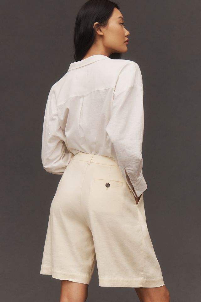 The Avery Pleated Trouser Shorts by Maeve #3