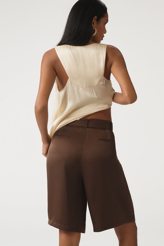 Bishop + Young Silky Pleated Bermuda Shorts #1