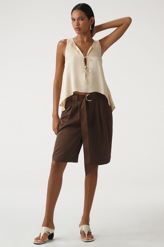 Bishop + Young Silky Pleated Bermuda Shorts #2