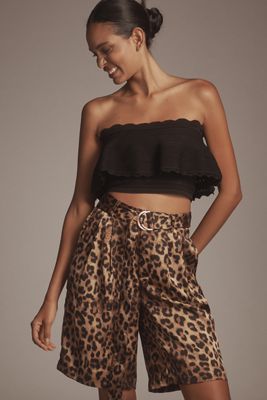 Bishop + Young Silky Belted Bermuda Shorts