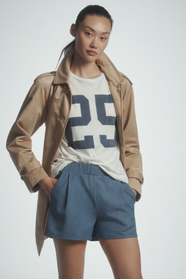 Bishop + Young Ford Pull-on Shorts In Blue