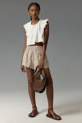 The Somerset Collection By Anthropologie The Somerset Shorts: Linen Edition In Multicolor