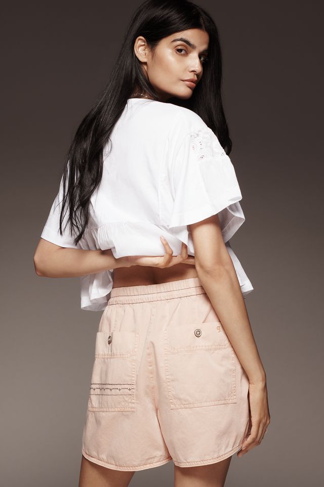 Pilcro Embroidered Woven Shorts #3