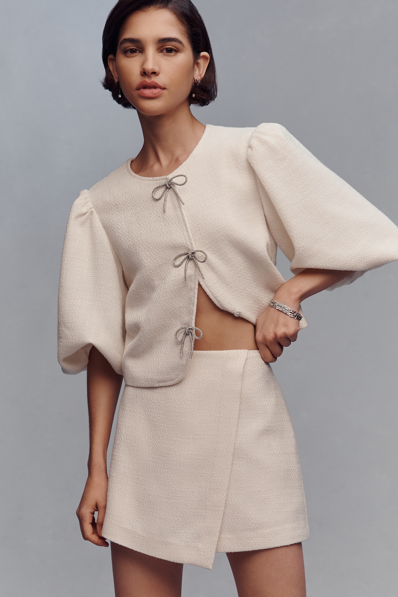 Dolan Left Coast Tweed Wrap Skort