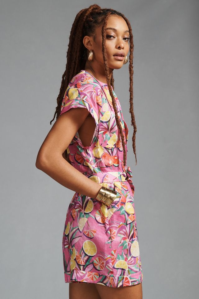 Scotch & Soda Printed Linen Romper #3