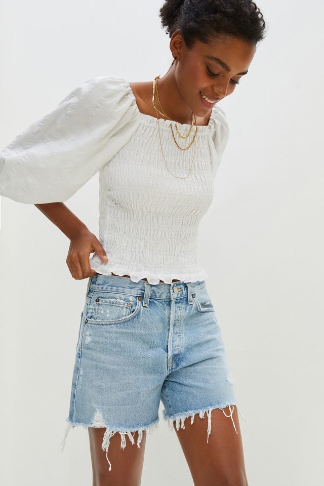 Anthropologie clearance denim shorts