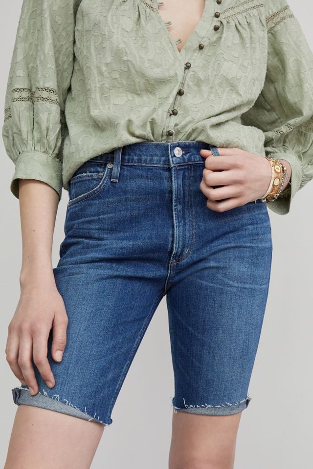 Citizens of Humanity Tamryn Ultra High-Rise Denim Bermuda Shorts #1