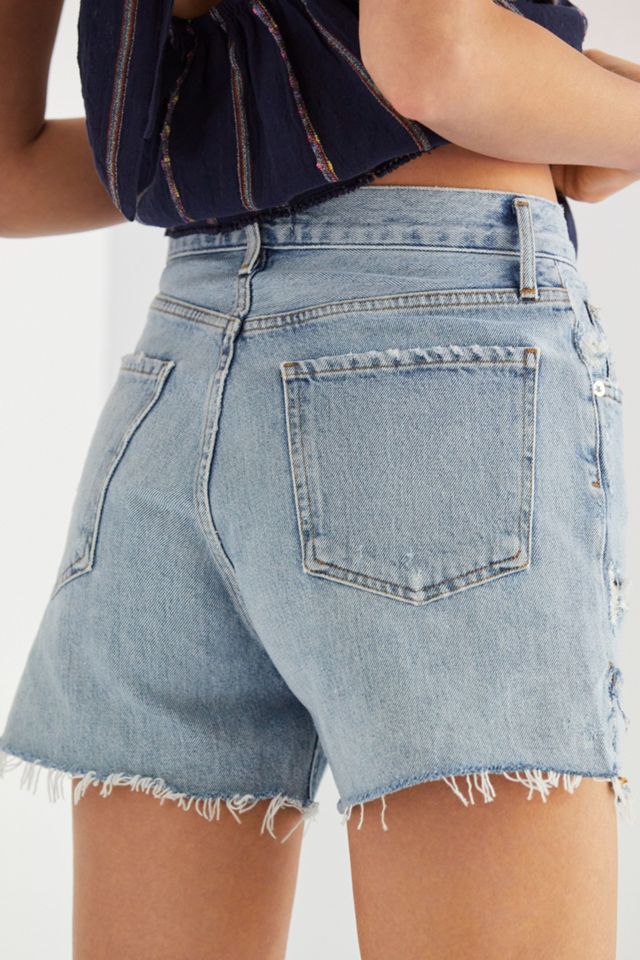 AGOLDE Ultra High-Rise Frayed Denim Shorts #2