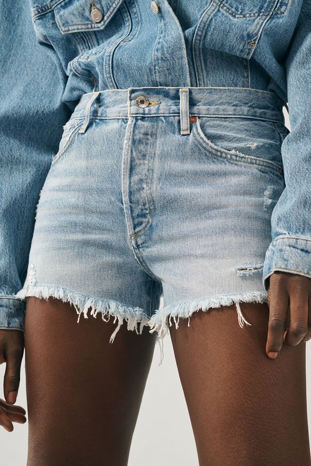 AGOLDE Parker Denim Fray Shorts #1