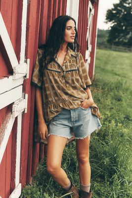 AGOLDE Parker Denim Long Shorts