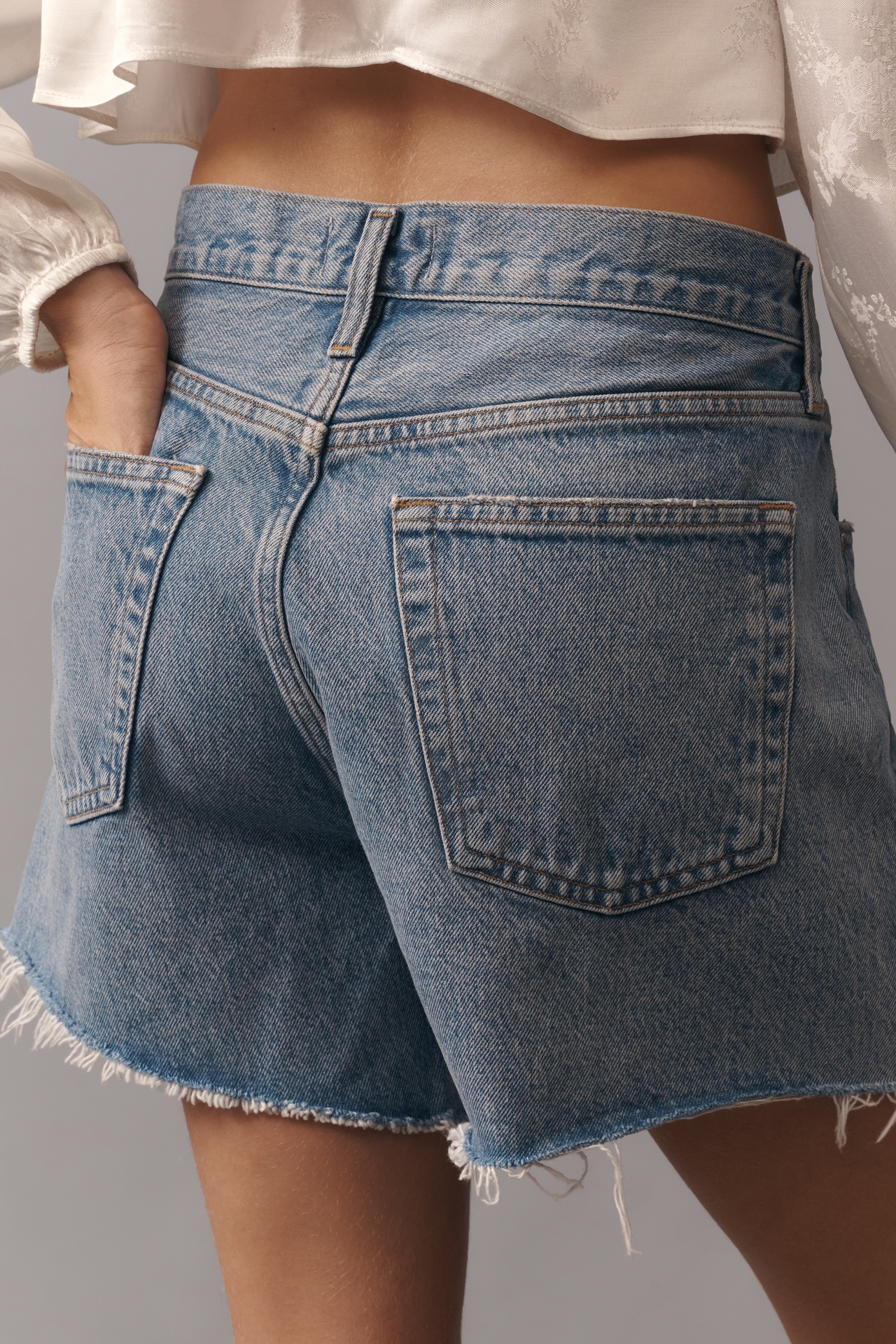 AGOLDE Parker Denim Long Shorts