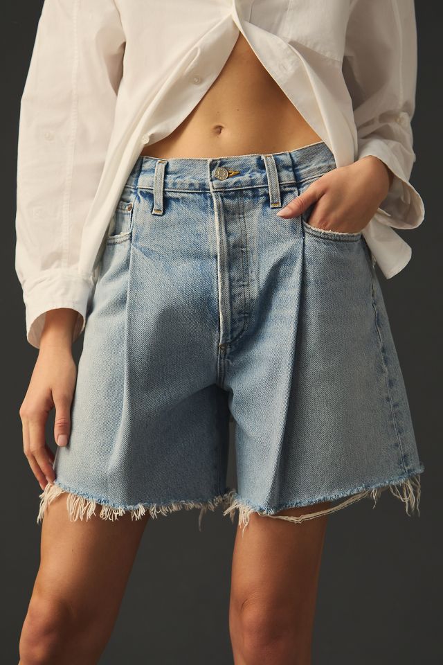 AGOLDE Pleated Shorts