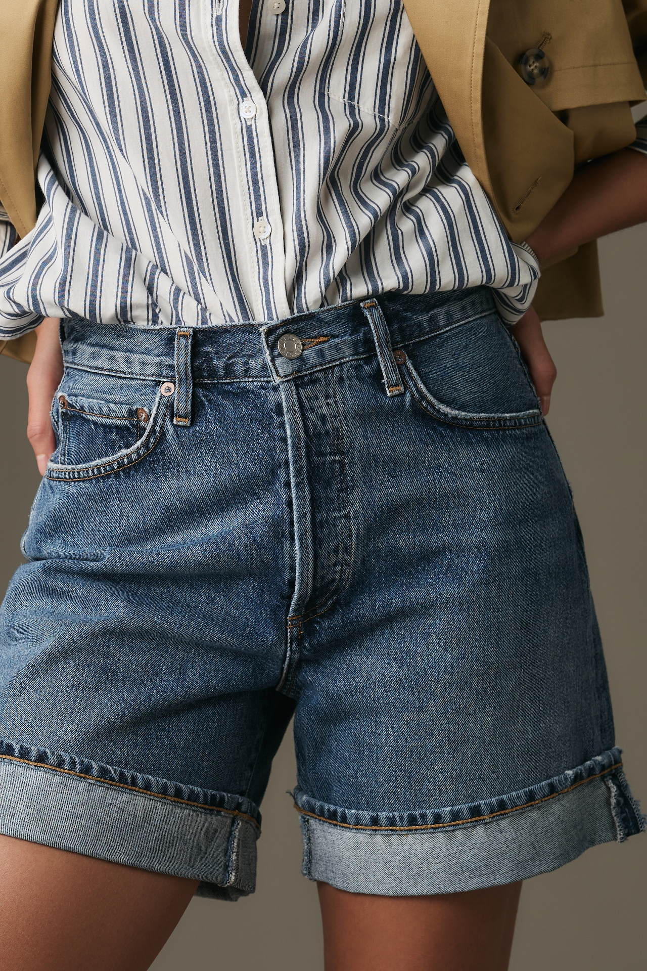 AGOLDE Dame Denim Shorts