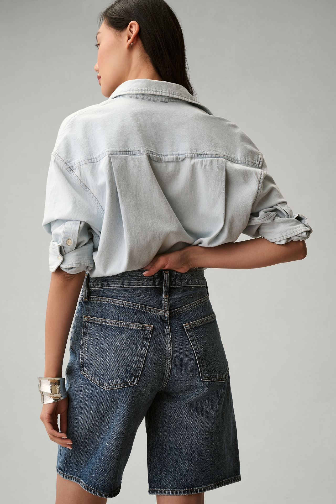 AGOLDE Risha Denim Shorts