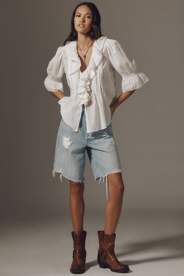 Citizens of Humanity Ayla Denim Shorts #4