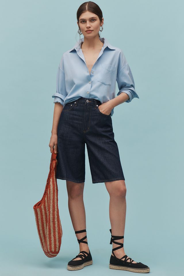 AGOLDE Nolan Denim Trouser Shorts #1
