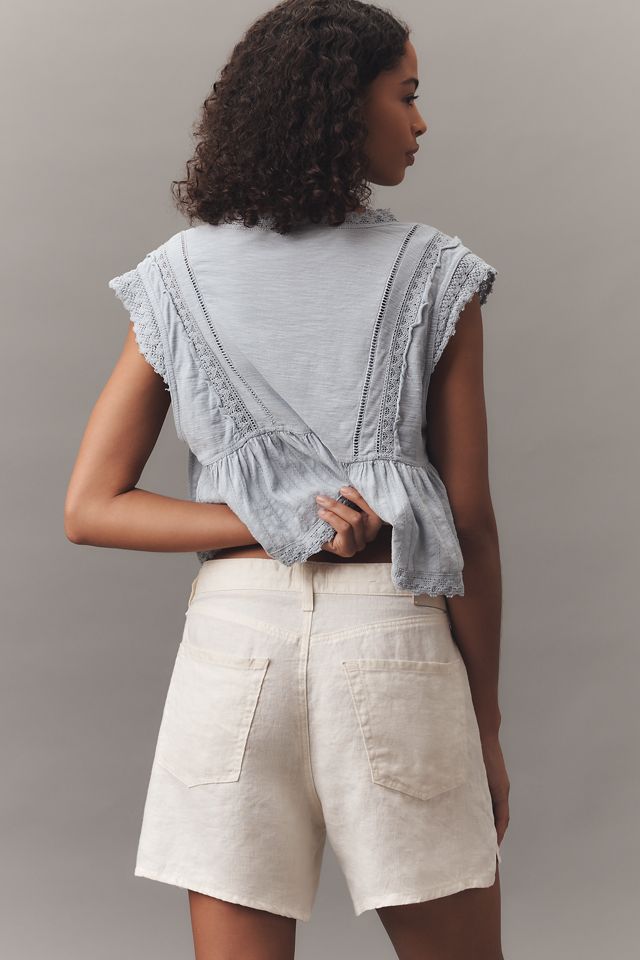 Citizens of Humanity Brynn Linen Drawstring Shorts | Anthropologie