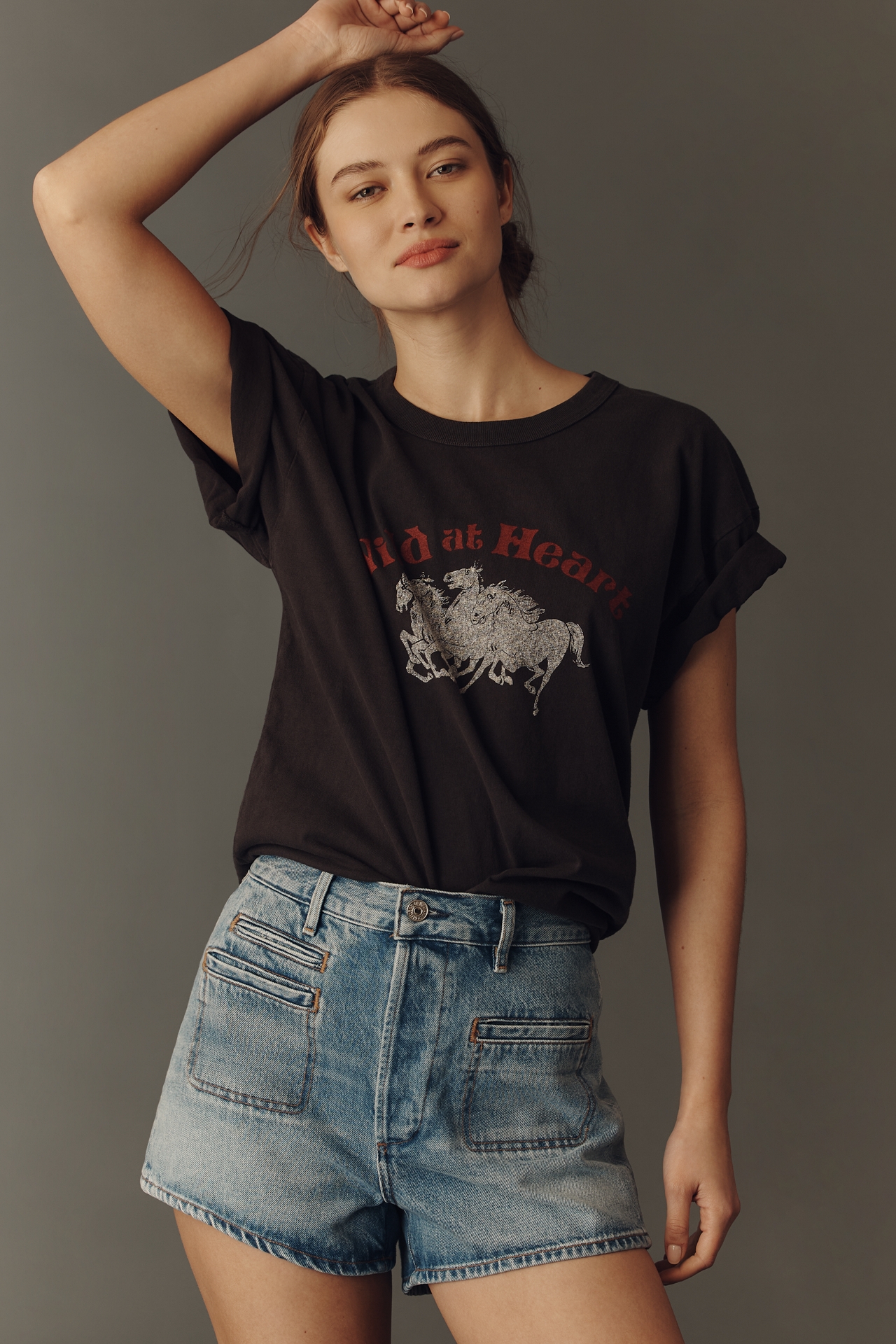 Citizens of Humanity Marlow Vintage Mid-Rise Welt Pocket Denim Shorts